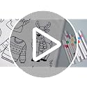 Christmas DIY Coloring Blanket with 24 Markers - Christmas Tree Variation