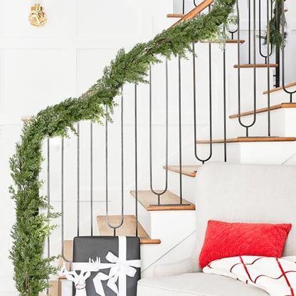 9ft Artificial Pine Christmas Garland for Holiday Decor - Realistic Greenery for Mantel & Doorway