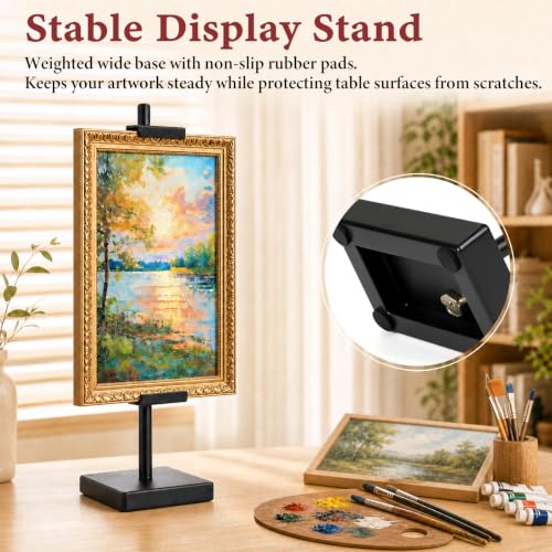 18'' Adjustable Tabletop Easel Stand Black - Art Display & Painting Support