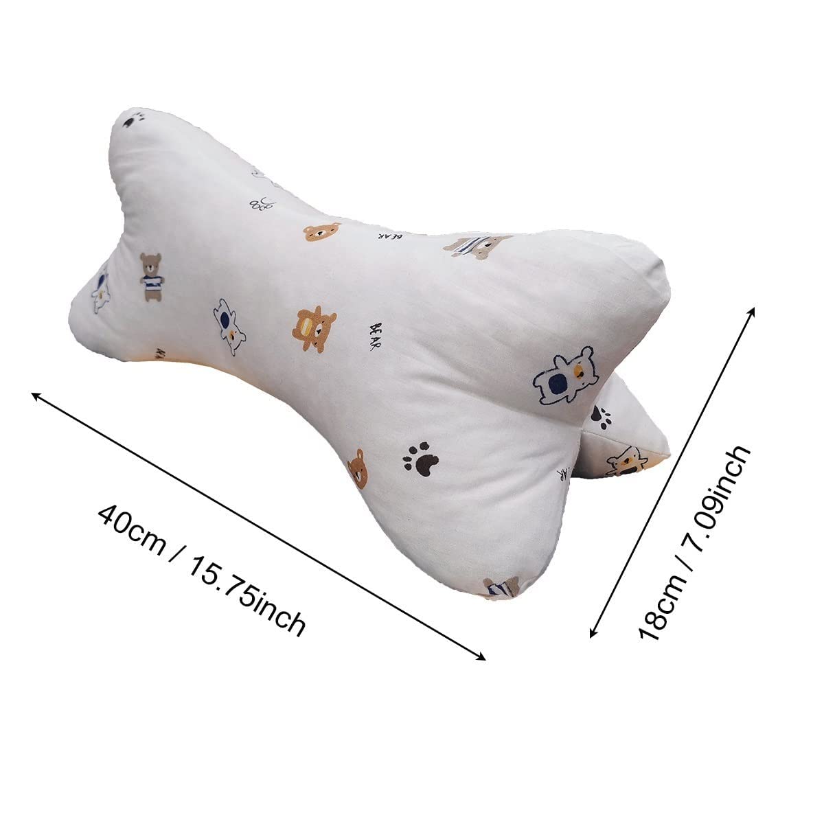 Neck & Cervical Pillows Dog Bone Shaped Travel Neck Pillows With Washable Removable Cover For Car Bus Truck Driving Comfort Head Rest Support Bone Pillows For Neck Chiropractic Pillow ( Size : A )