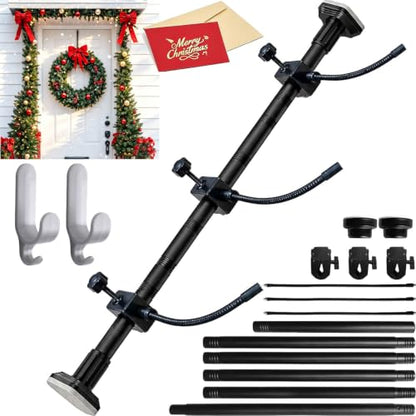 Adjustable Garland Hanger for Door Frame No Hardware No Drill Biviting B / L-31.5-80.7"