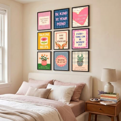 Quotes on Healing Mental Health Posters Set 8x10in - Unframed Therapy Office Decor - Variation of THIS listing