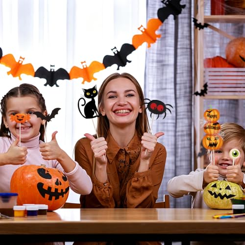 Halloween Photo Booth Props Kit 26 Pieces Spooky Party Decorations