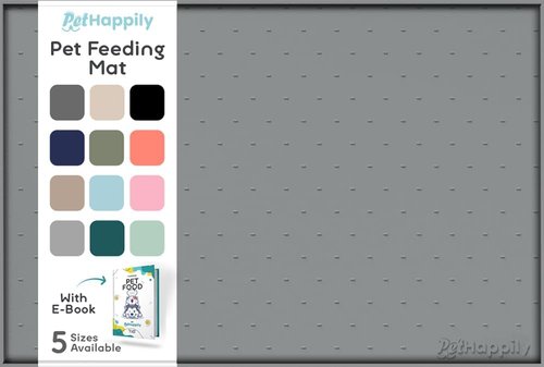 Dog Food Mat by [Brand Name] - Waterproof Silicone Mat with Raised Edges | Easy Clean Pet Feeding Mat