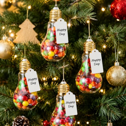 72 Light Bulb Shaped Candy Containers for Weddings & Holidays