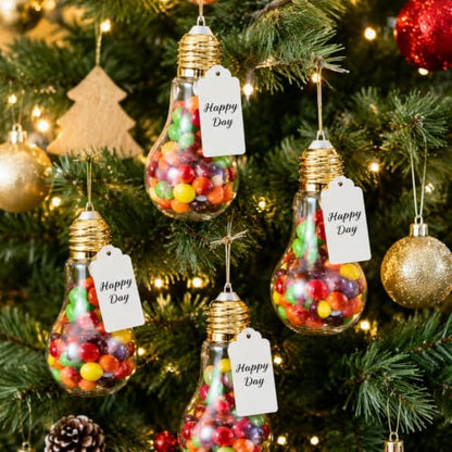 72 Light Bulb Shaped Candy Containers for Weddings & Holidays