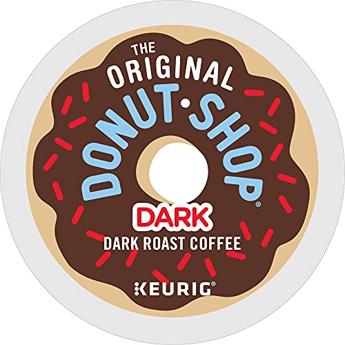 The Original Donut Shop Dark Keurig Single-Serve K-Cup Pods, Dark Roast Coffee, 60 Count, (6 Packs of 10)