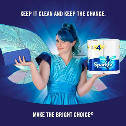 Sparkle® Tear-A-Square® Paper Towels, 24 Double Rolls = 48 Regular Rolls