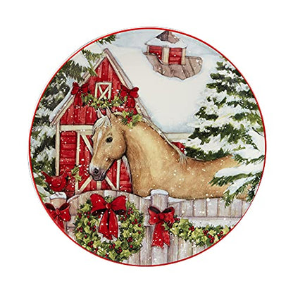 Homestead Christmas Dessert Plates Set of 4 - Medium
