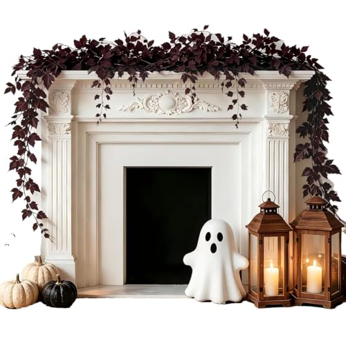 Fall Decorations 6FT Deep Plum Garland for Home & Holiday Decor