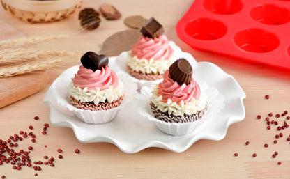 CAKETIME Silicone Muffin Pan Set | 3-Piece Bakeware - Mini 24 Cups, Regular 12 Cups, Jumbo 6 Cups