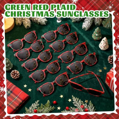12 Pcs Christmas Party Sunglasses Props Accessories - Holiday Holiday