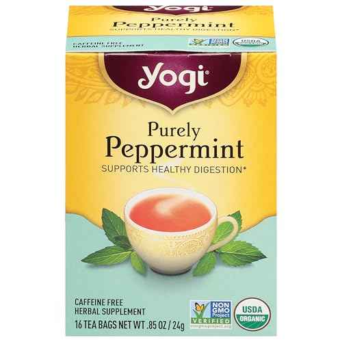 Yogi Herbal Tea Bags, Purely Peppermint 16 ea