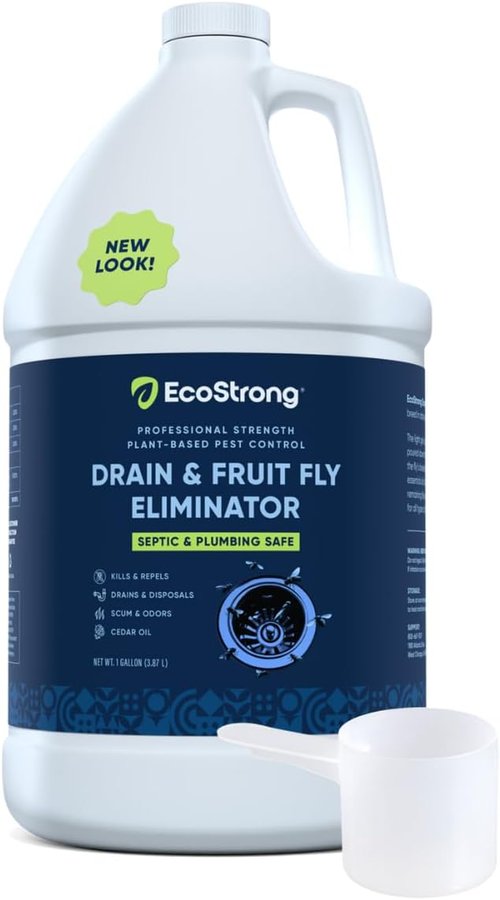 Fruit Fly Drain Treatment - All-Natural Drain Fly Eliminator | Eliminates Gnats & Sewer Flies - 1 Gallon