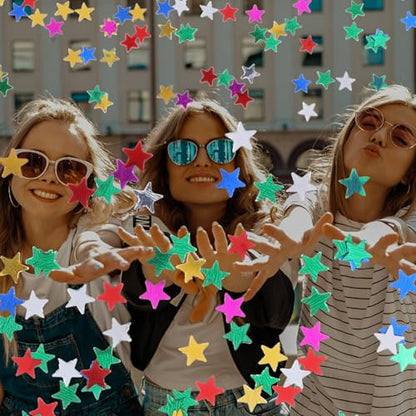 30g Metallic Star Confetti - 6mm Party & Craft Glitter Sequins