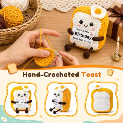 Funny Birthday Toast Crochet Gift for Women Men - 18th Birthday Variation