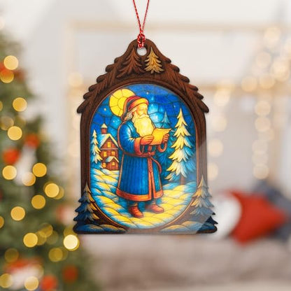 Funny Christmas Santa Ornaments 2025 - Santa Tree Decorations - Old World Holiday Decor - Nostalgic Style - Xmas Ornament Bs