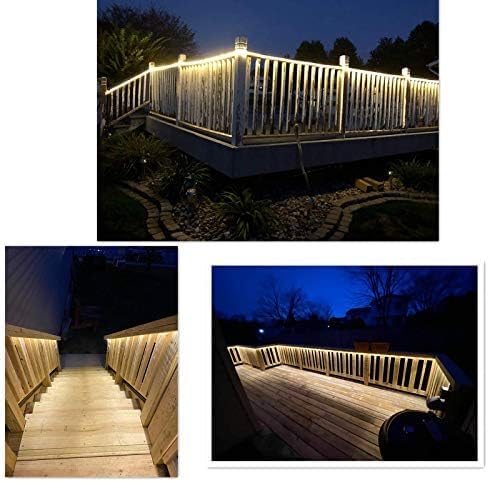 Skiennix 100Ft LED Rope Lights - Warm White, Waterproof Indoor/Outdoor, Cuttable Design for Garden & Holiday Decor