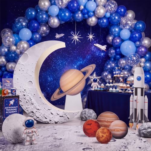 Large Moon Cardboard Cutout Standup for Space Theme Party Decoration - 5ft