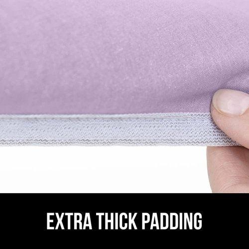 GORILLA GRIP The Original Ironing Board Cover and Pad, Silicone Coating, 400°F Scorch Resistant Thick Padding, Heavy Duty Iron Covers Standard Boards, Hook and Loop Fastener Strap, Light Purple 15x54