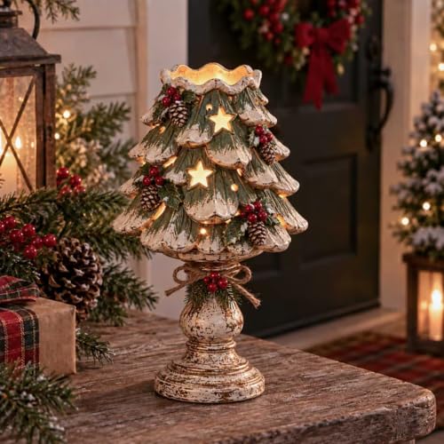 Nativity Candle Holder Collection - Rustic Farmhouse Resin Tealight Decor