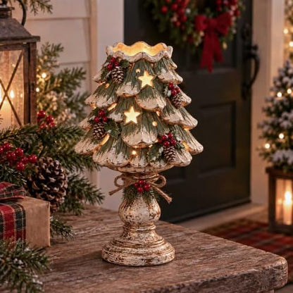 Nativity Candle Holder Collection - Rustic Farmhouse Resin Tealight Decor