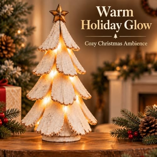 Vintage Lighted Christmas Tree Figurine - Mini Tabletop Holiday Centerpiece - All Variants