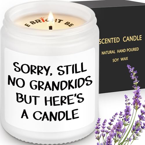 Lavender Scented Candle for Parents - Humorous Gift for Mothers Day & Christmas