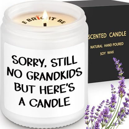 Lavender Scented Candle for Parents - Humorous Gift for Mothers Day & Christmas