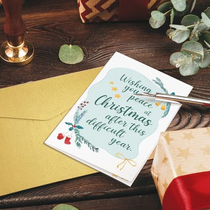 Sympathy Christmas Card for Bereavement - Obbyidk Holiday Support - Variation of THIS listing