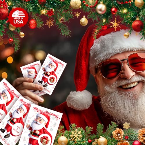 Scratch Off Gift Cards Set of 40 for Christmas & New Year Party Fun