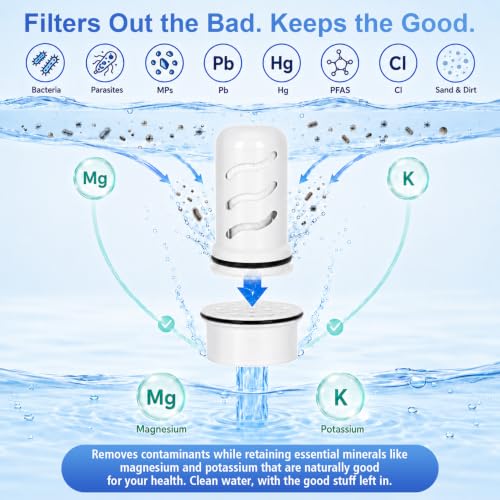 7 Pack Water Filter Replacement for WaterPitcher - Compatible with LifeStraw Home