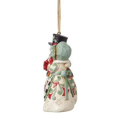 Enesco Jim Shore Highland Glen Snowman Hanging Ornament - 3.74 in, Multicolor