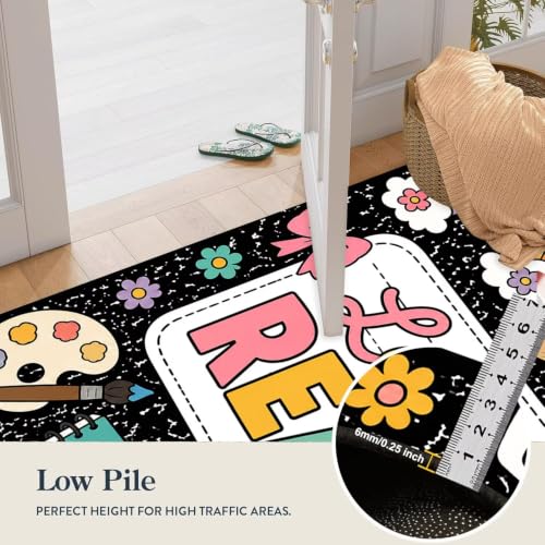 Reading Rug 4x6 Kids Play Area Rug Cartoon 05 Washable Non-Slip Bedroom Study Office