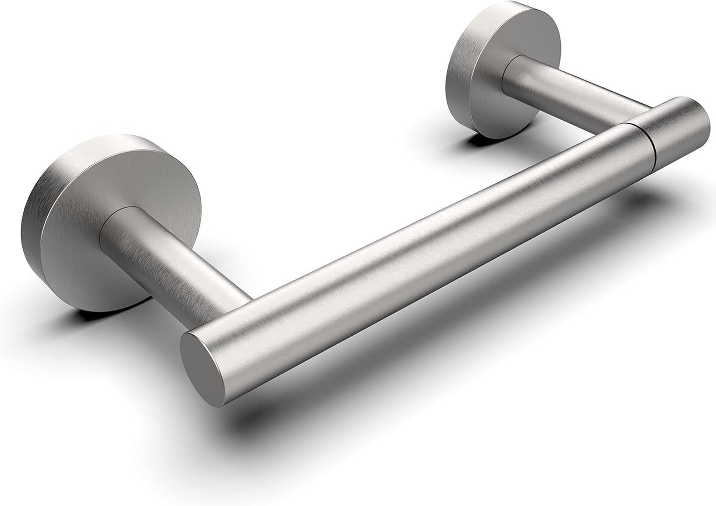 RARXTR Toilet Paper Holder - Wall-Mounted SUS304 Stainless Steel Double Post Design | Brushed Nickel Finish