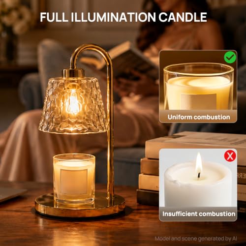 GU10 Dimmable Candle Warmer Light Bulb 50W Pack of 4 - Warm White, Soft Glow