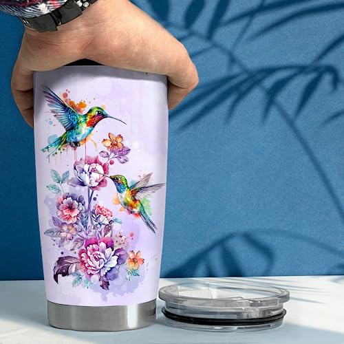 Hummingbird 20oz Stainless Steel Insulated Travel Mug - Gift for Women & Girls