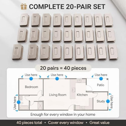 Magnetic Curtain Clips 20 Pairs Heavy Duty Holders for Curtains & Drapes