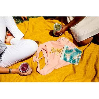 Ello 4 Pack Reusable Food Storage Bags, Resealable BPA-Free, Food-Safe PEVA, Feezer Safe and Leak-Proof