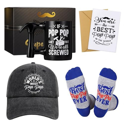 Pop Pop Christmas Gift Set - 5 Pcs Dad Grandfather Father's Day