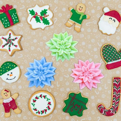 Christmas Holly Leaf Silicone Mold for Cake Decorating Chocolate and Resin Crafts