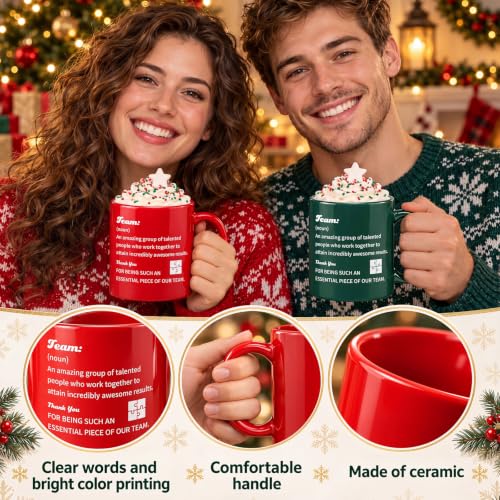 12 Pack Christmas Coffee Mug Gift Set with