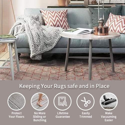 Regine Switzerland 8x10 Non-Slip Area Rug Pad - Gripper for Hard Surface Floors