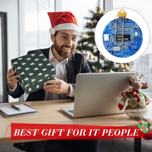 Vercraft Vivid Christmas Computer Circuit Board Ornaments - 6 Pack