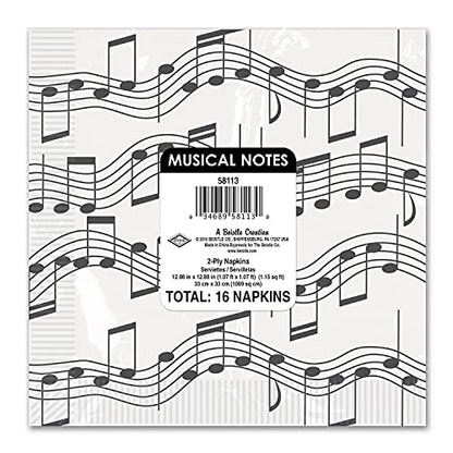 Beistle Musical Notes Luncheon Napkins