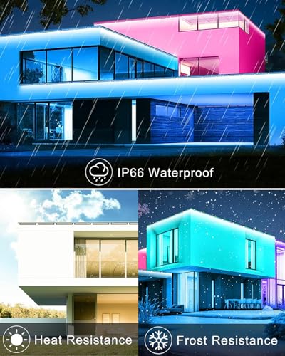RGB Wall Wash Lights - Color Changing LED Strip Lights with Remote, Waterproof IP66 - Variation 4