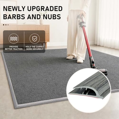 Self-Adhesive Carpet Edge Trim - Rug Border Protector 20Ft Ash Wood Grain