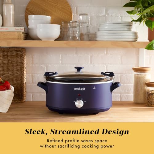 Crock-Pot 10 Qt Manual Slow Cooker - Purple Basil, Large Capacity, Easy to Use