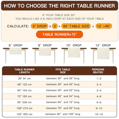 Fall Pumpkin Squirrel Table Runner - Autumn Thanksgiving Kitchen Decor 13x72 Inch - Squirrel Variation
