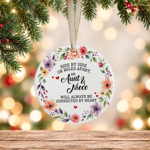 Aunt Niece Christmas Ornament - Holiday Gift, Festive Decoration - Variation of THIS listing